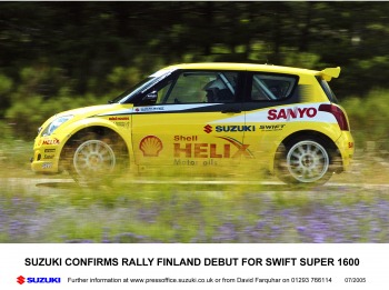 Novi Suzuki Swift JWRC na Finskom WRC