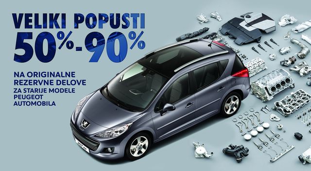 Popusti na originalne Pežo rezervne delove